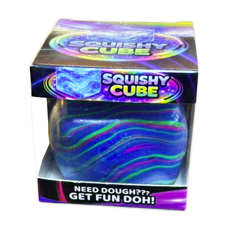 Randomly Selected - Fun Doh Swirl Squishy Cubes Viral Assortment