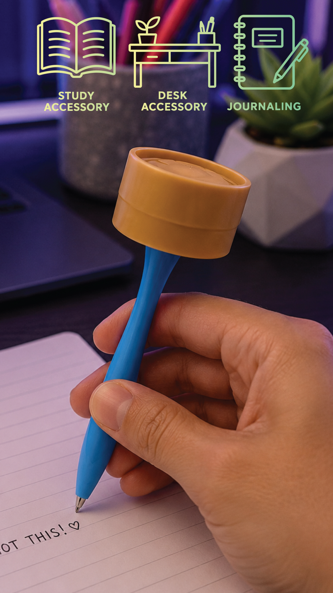 Fun Doh Squishy Dumpling Pen Desk Pop Variety (Randomly Selected)