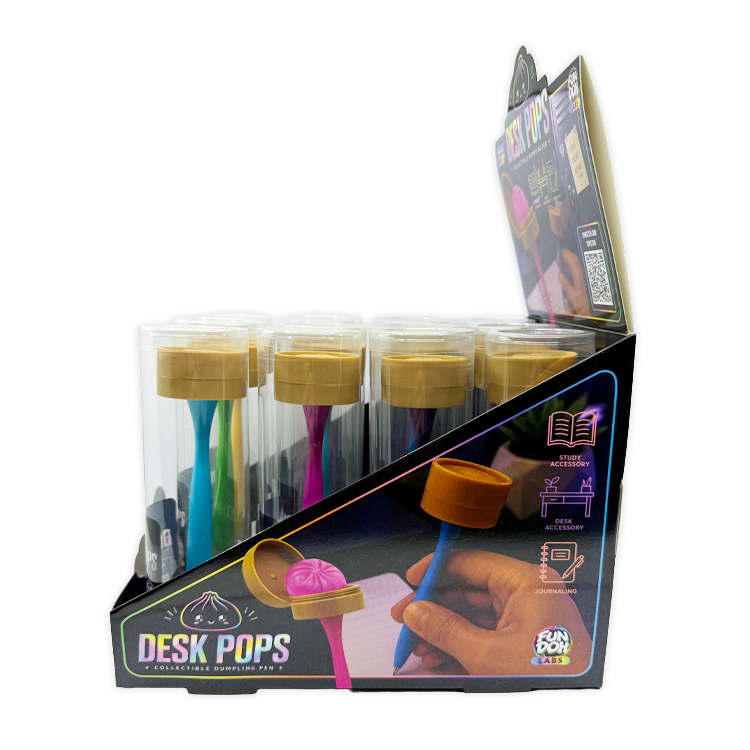 Fun Doh Squishy Dumpling Pen Desk Pop Variety (Randomly Selected)