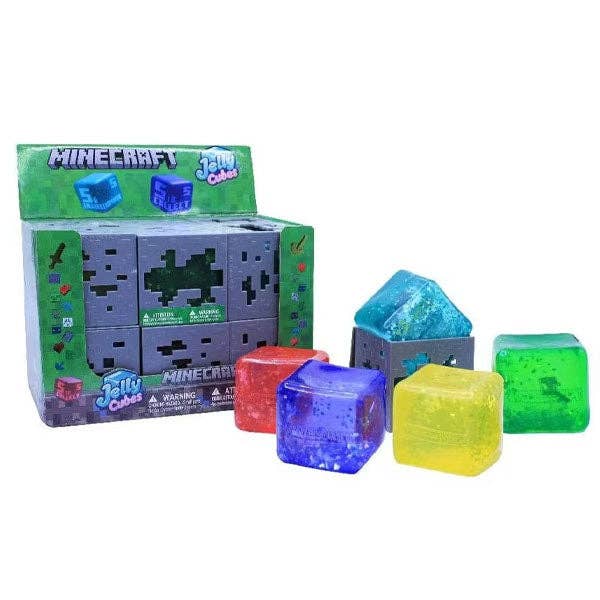 Minecraft® Jelly Cube Series 1 Squishy® Fidget Toy Blind Box (Random Selected)