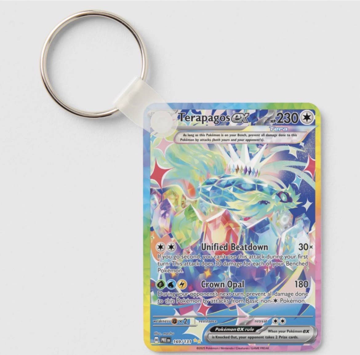 Pokemon Ex card  Metal Keychain