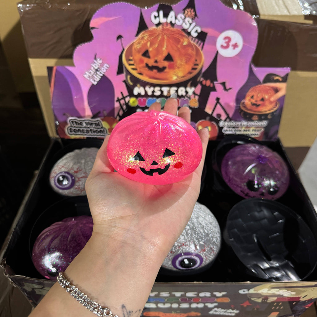 (Randomly Selected) - Halloween Themed Gel Glitter Dumpling Toy