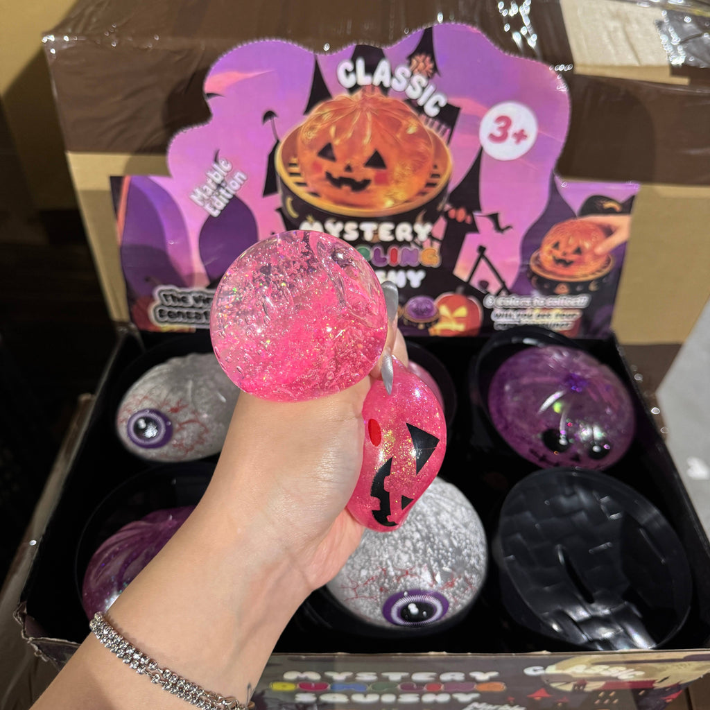 (Randomly Selected) - Halloween Themed Gel Glitter Dumpling Toy